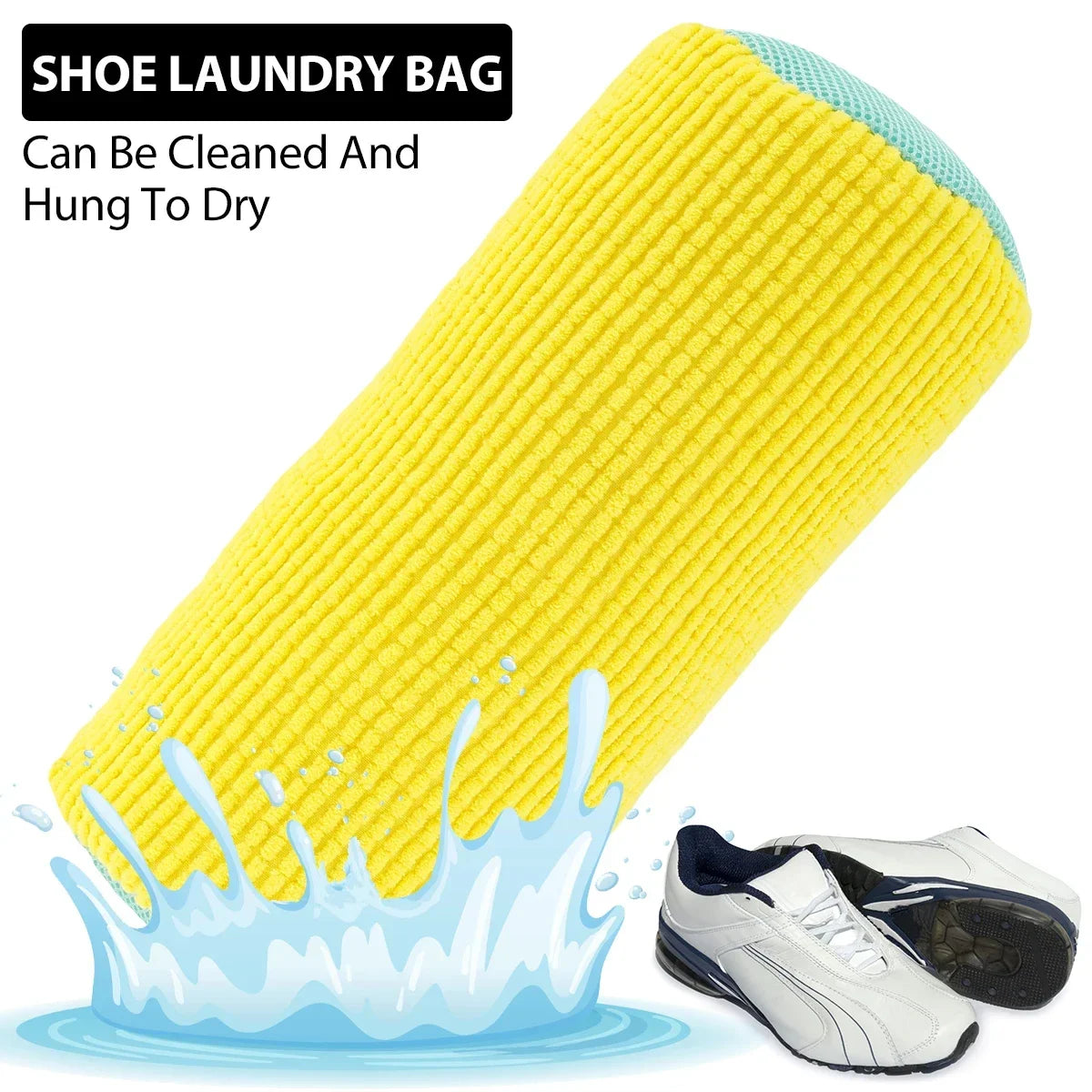 Washing Shoes Bag Padded Net Laundry Shoes Protector Fluffy fibers Polyester Sneaker Washing Friendly Laundry Bag Drying Bags