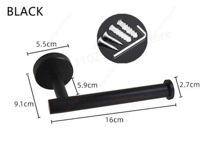 Self adhesive toilet roll paper holder No Drill Towel Rack Stainless Steel wall Mount stand organizer Kitchen Bath Accessories