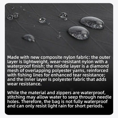 Rhinowalk BIke Extra Long  Top Tube Bag Large Water-Resistant Bikepacking For MTB&Road Bike With 18 Inch Or Larger Frame Length