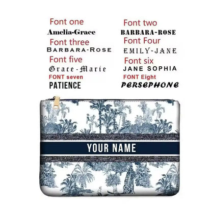 Wallets for Women Personality Animal Flower Printing Linen Clutch Popular  Purse Ladies Beach Bag Party Designer Bags Luxury