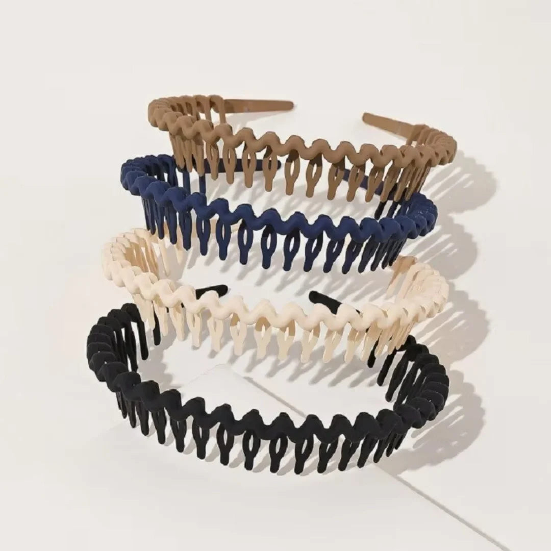 4pcs Pressed Hair Band For Washing Face Headband Summer Women's Hair Bundle Summer Hairpin