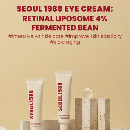 Seoul 1988 Niacinamide Cream 100ml Retinol 2% Ginseng Essence Firming Eye Cream Brightening Deep Moisturizing Care Essence Set