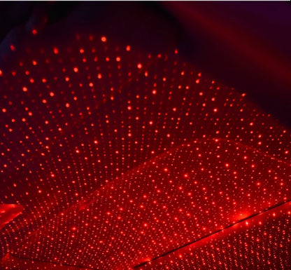 USB Car Interior Atmosphere Star Sky Lamp Ceiling Roof Light Car Ambient Light LED Projector Mini LED Car Roof Star RED Light