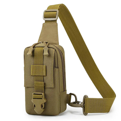 Tactical Fishing Chest Bag Outdoor Men Shoulder Bag Mobile Phone Pouch Sports Storage Bag Outdoor Hiking Hunting Fanny Pack