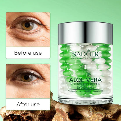 SADOER Hyaluronic Acid 24K Golden Sakura Eye Cream Anti Dark Circles Anti Wrinkles Moisturizing Anti-aging Creams Eyes Skin Care