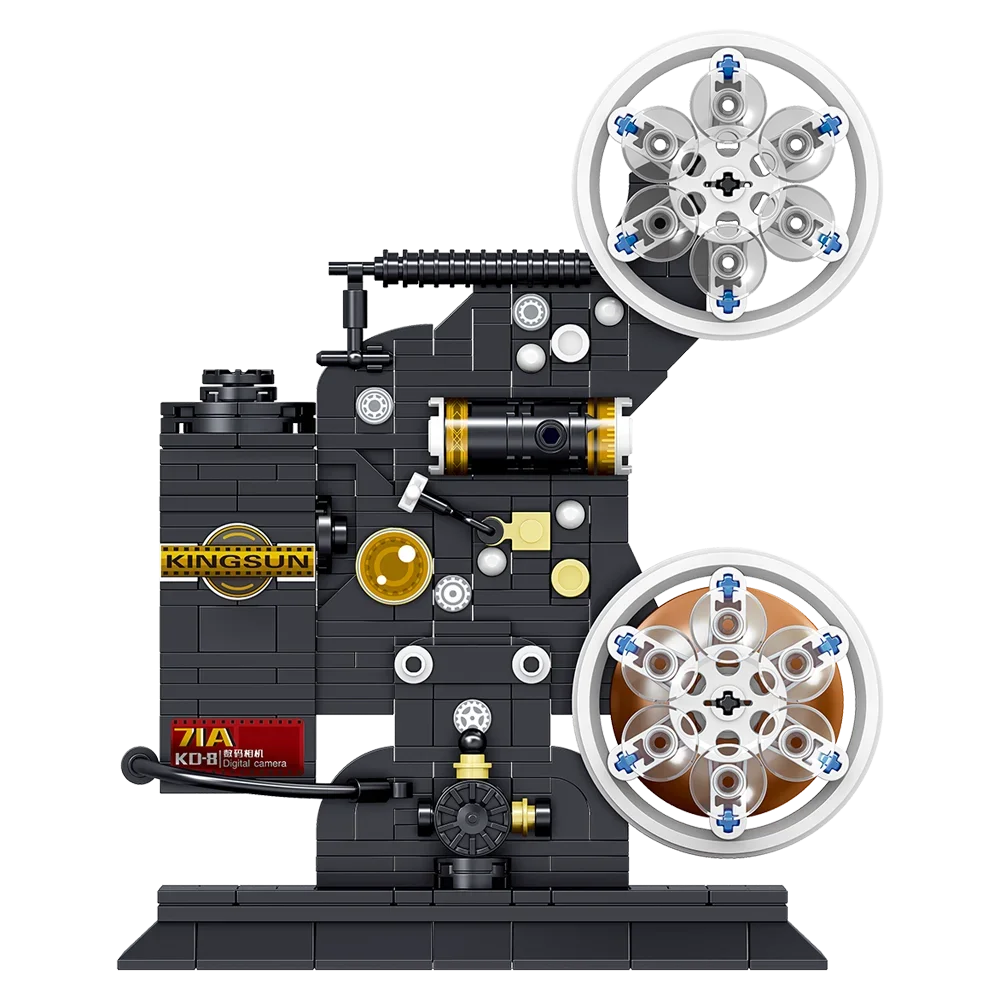 Doubuilt Retro Camera Building Blocks Model 400+pcs Movable Camera Projector Building Blocks Children Toys Furniture Ornaments