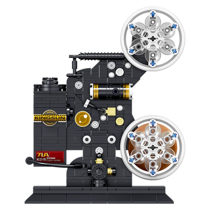 Doubuilt Retro Camera Building Blocks Model 400+pcs Movable Camera Projector Building Blocks Children Toys Furniture Ornaments