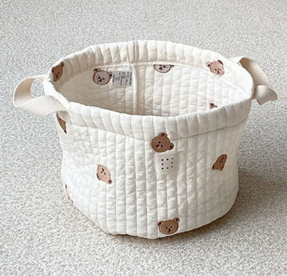 Toy storage bag Baby Bags Bear Embroidery Diaper Bag Caddy Nappy Cart Storage Mummy Maternity Bag for Newborn Diapers Toys