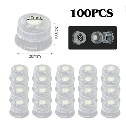 50/100PCS Mushroom Spawn Grow Bag with Sealing Cotton Filter Cap Heat-resistance Plastic Planter Bags Bamboo Fungus  Ganoderma