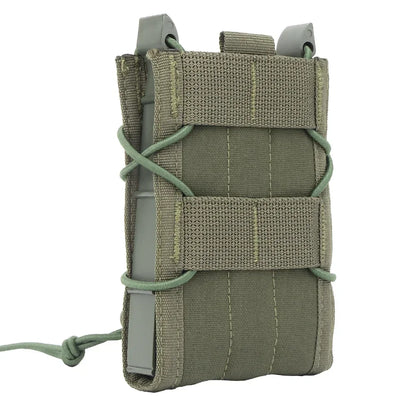 5.56 9mm ammunition bag AK M4 AR15 rifle pistol single magnetic bag Molle soft leather case