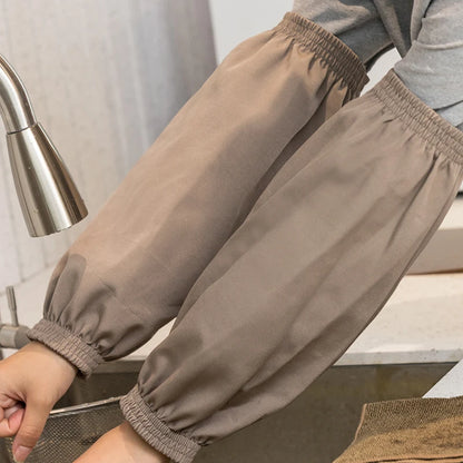 Waterproof Canvas Oversleeve Customized Logo Armbands for Work Solid Color Handcuffs Kitchen Washing Cleaning Sleeve Cover