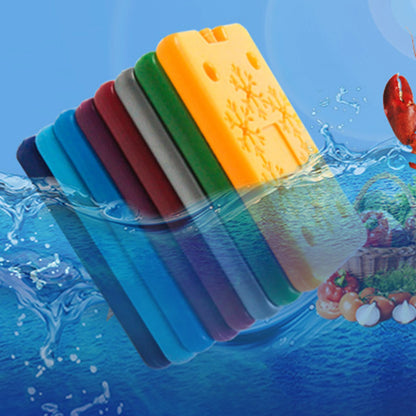 1pcs Odorfree Travel Picnic Ice Pack Reusable Freezer Cool Block Ice Bag Ultra Thin Portable Travel Fresh Food Cold Storage