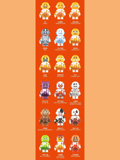 POP MART MEGA SPACE MOLLY 100% X Emoji Series Blind Box Guess Bag Desktop Decoration Cute Model Gift Girl Blind Bag Toys Anime