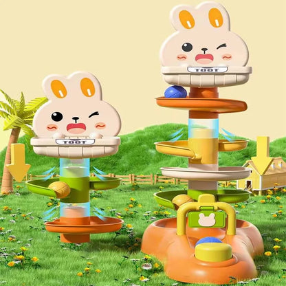 Montessori Toys Ball Drop Toy for Toddler 1 2 3 Ages Stacking Tower Toy Baby Development Game Educational Activity Birthday Gift