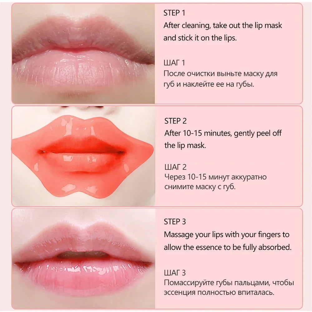 Vitamin C Moisturizing Skincare Lip Mask Reducing Lip Wrinkles Repair Skin Lip Patches Face Care Masks Recreate Sexy Lips