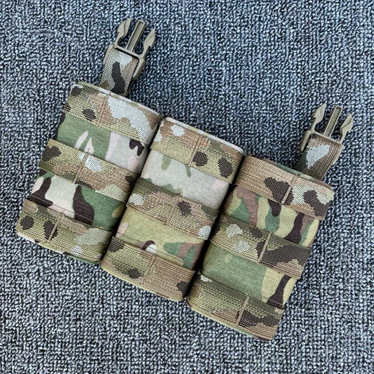 Tactical Magazine Pouch Airsoft Expansion Conversion Panel Mag Bag LV119 FCSK Vest Multicam 5.56/7.62 Triple Mag Pouch