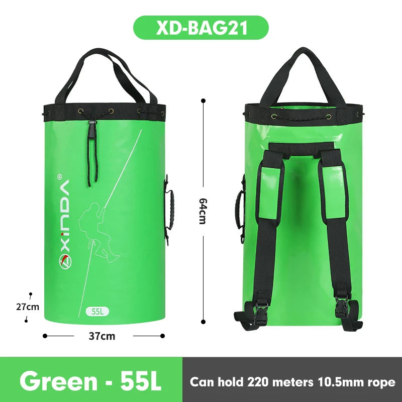 Xinda Outdoor Rock Climbing Rope Bag Rescue Equipment Package Drainage Rope Collection Backpack Shoulder Bag