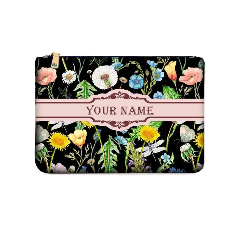 Wallets for Women Personality Animal Flower Printing Linen Clutch Popular  Purse Ladies Beach Bag Party Designer Bags Luxury
