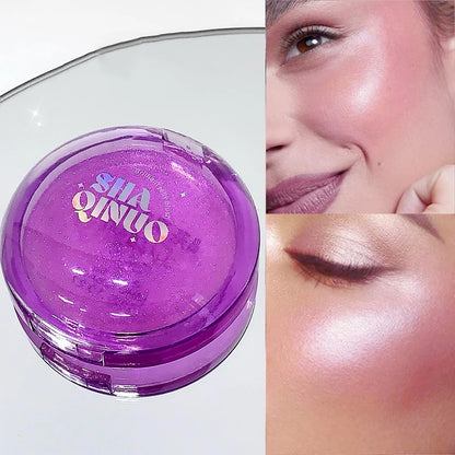 SHAQINUO Jelly Blush - Hydrating Formula with Crystal Clear Shine and Dewy Finish,Essential for summer travel