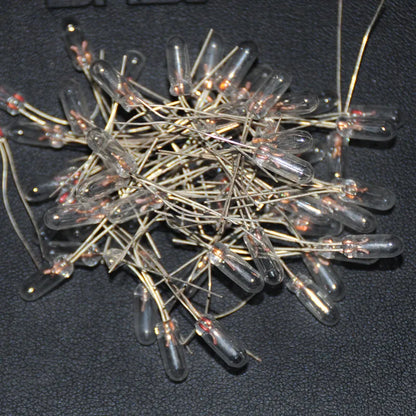 20pcs Miniature 4mm 12V Lamp Bulb Bombilla Incandescent Edison Filament Antique Lamps Light 4 mm 12V F4 Rice Miniature Lamparas