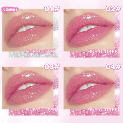 Soft Jelly Lipstick Color Changing Glossy Hydrating Moisturizing Glitter Lip Stick Sparkling Sequins Turning Red Shade Lip Balm