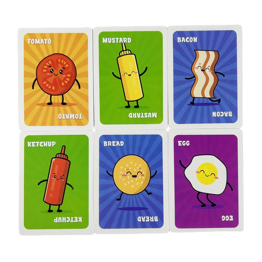 Slapburger Card Game Fun Family Games for Game Night Playing Card Games Families Party Gifts 2-6 Players