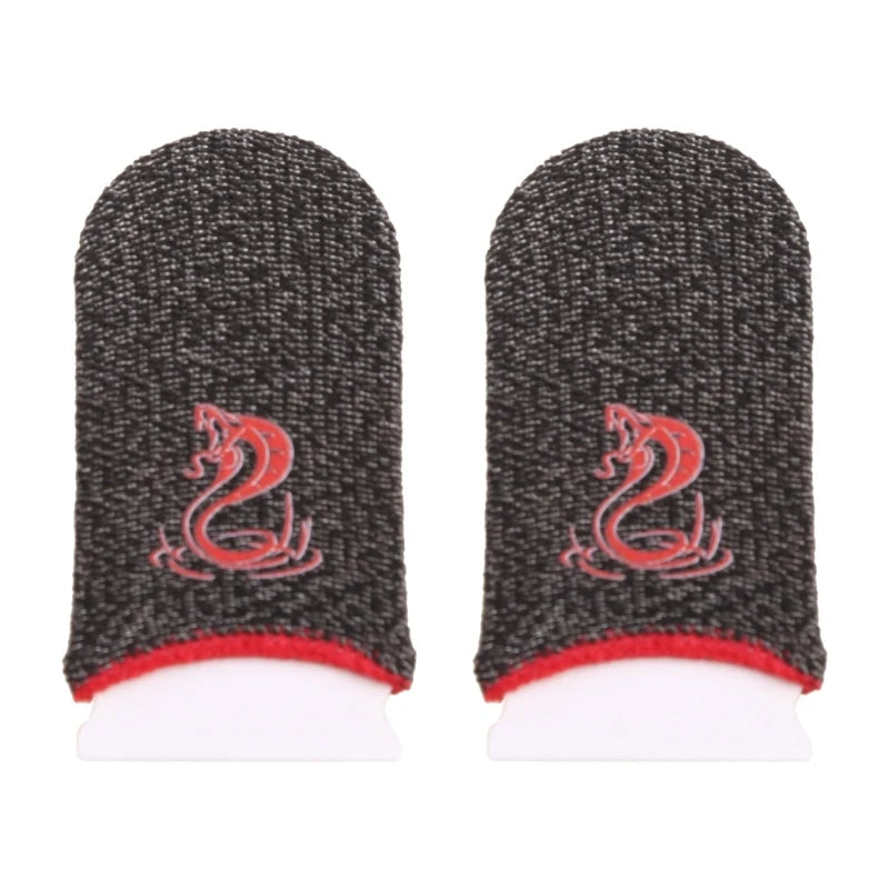 1 Pair Gamer Sleeve Sweatproof Dedales Gamer Finger Cover Touch Screen Fingertips Sleeve For PUBG Mobile Games Game Accessories