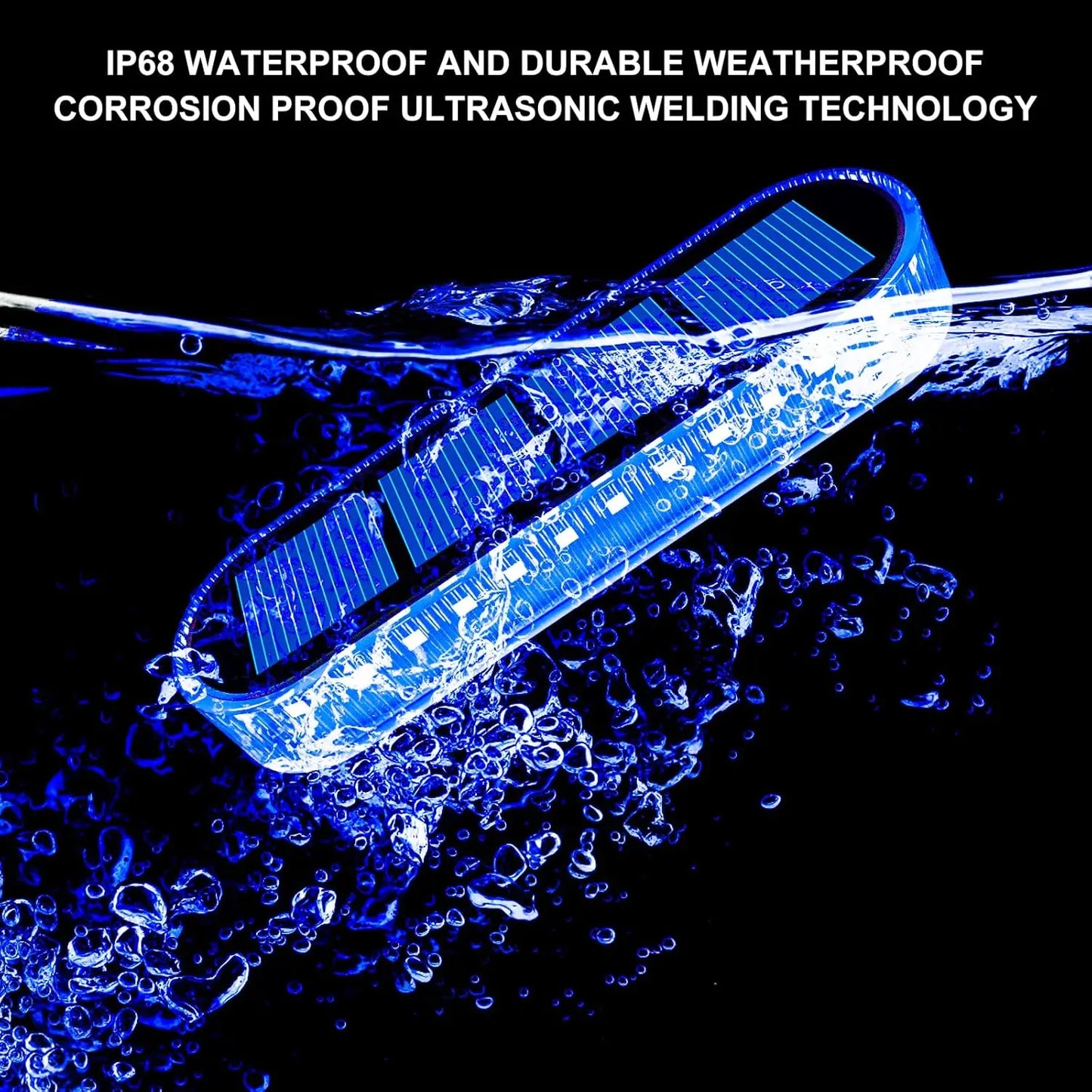 Solar Deck Light Outdoor Solar Lighting Stair Lamp Waterproof IP68 30 LEDs For Railing Fence Yard Lamp Exterior Decorative