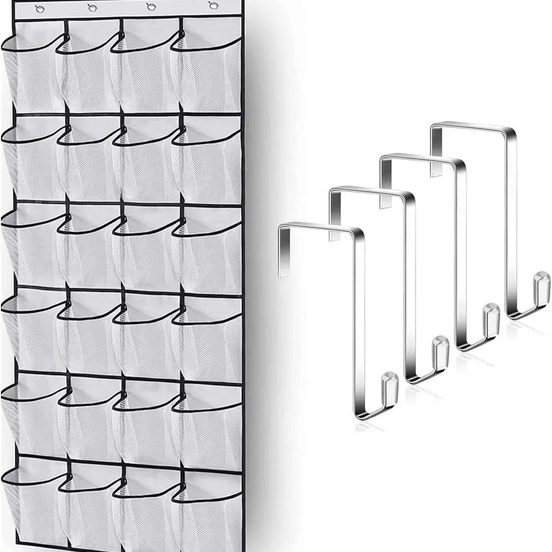 1Pcs Storage Hanging Organizers Foldable Storage Bag Shoes Organizer Toys 35 Large Mesh Bags Clothing Wardrobe Home Organization