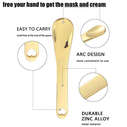 2pcs Face Spatula Massager Eye Cream Spoon Stick Skincare Beauty Tool Makeup Applicator Beauty Instrument Mini Scoop Cosmetic