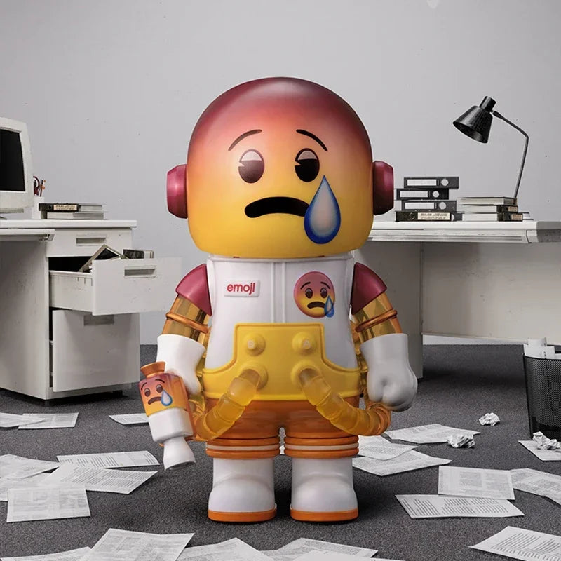 POP MART MEGA SPACE MOLLY 100% X Emoji Series Blind Box Guess Bag Desktop Decoration Cute Model Gift Girl Blind Bag Toys Anime