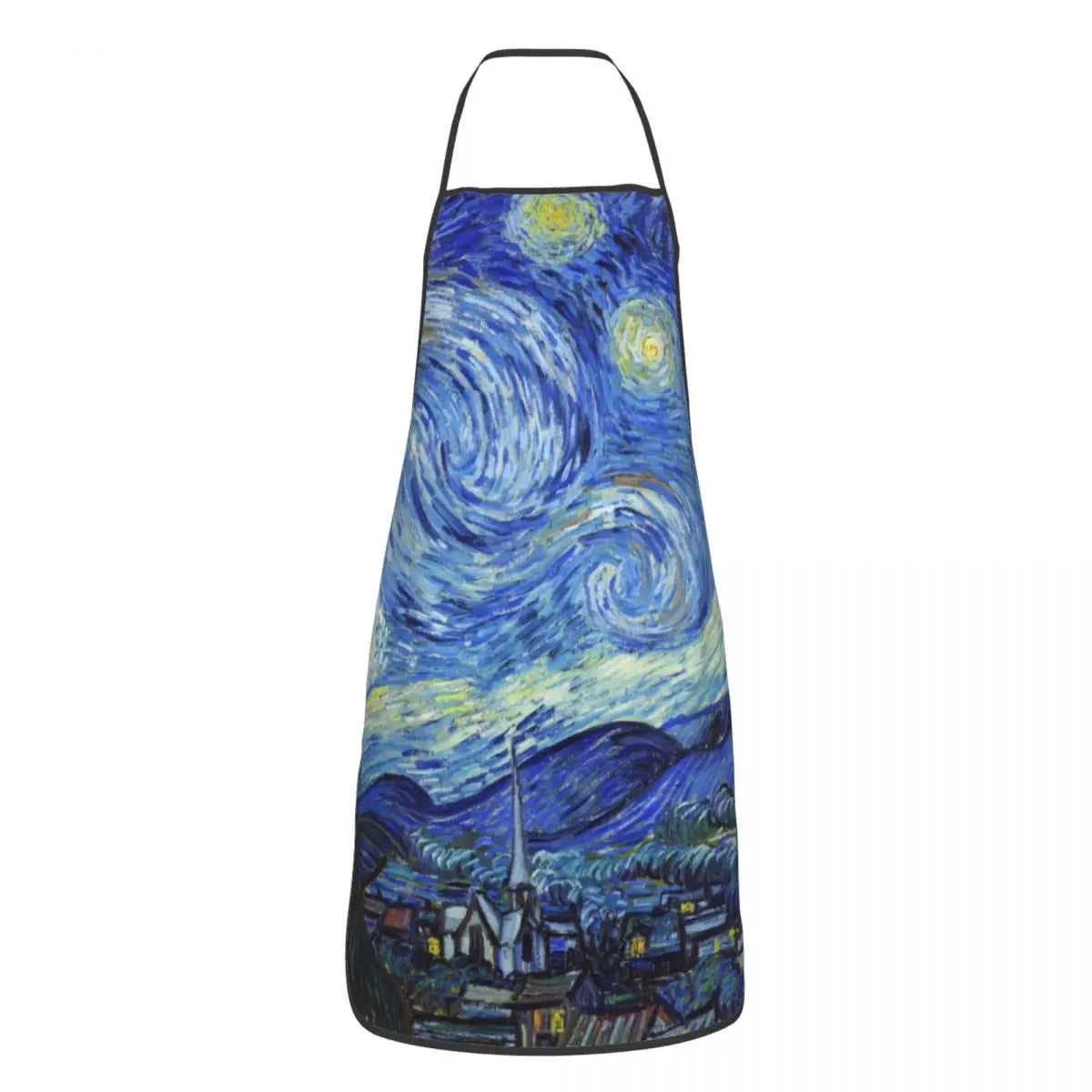 Bib Vincent Van Gogh Starry Night Aprons Men Women Unisex Adult Chef Cooking Kitchen Tablier Cuisine Painting