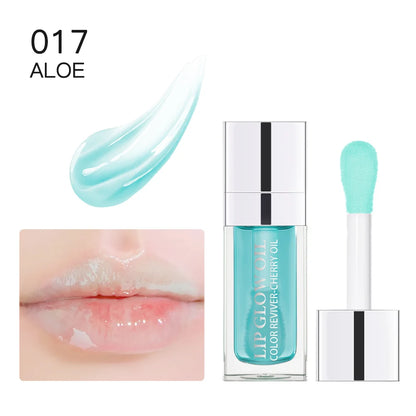 Waterproof  Moisturizing Lip Oil Hydrating Lasting Sexy Glossy Lip Gloss Transparent Plumping Liquid Lipstick Lip Care Makeup