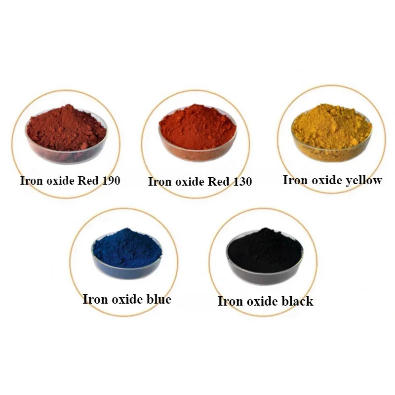 500g/1000g Iron Oxide Color Pigment Powder Cement Toner Rubber/playground/track/floor/ceramic Paint Colour Mixing Materials