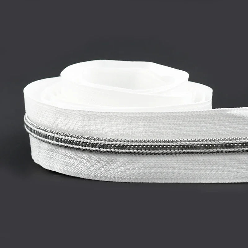 5# Nylon Zippers for Sewing Bags Plastic Coil Bag Zipper Tapes By The Meter Purse Garment Zips Repair DIY Clothing  Accessories