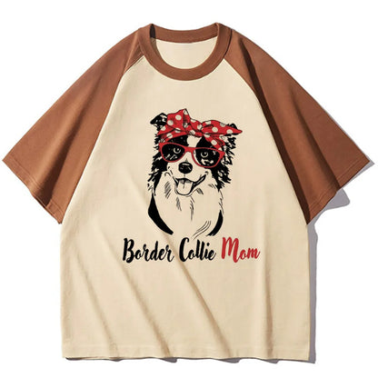 Border Collie tshirt women harajuku active wear blend Tee girl y2k graphic harajuku clothes
