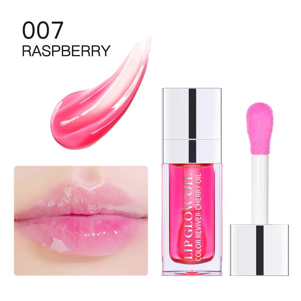 Waterproof  Moisturizing Lip Oil Hydrating Lasting Sexy Glossy Lip Gloss Transparent Plumping Liquid Lipstick Lip Care Makeup