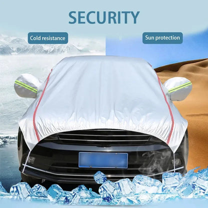 SEAMETAL Outdoor/Indoor Car Cover Waterproof All Weather SUV/Sedan Exterior Sun Protection Cover Anti Scratch Sunshade Windproof