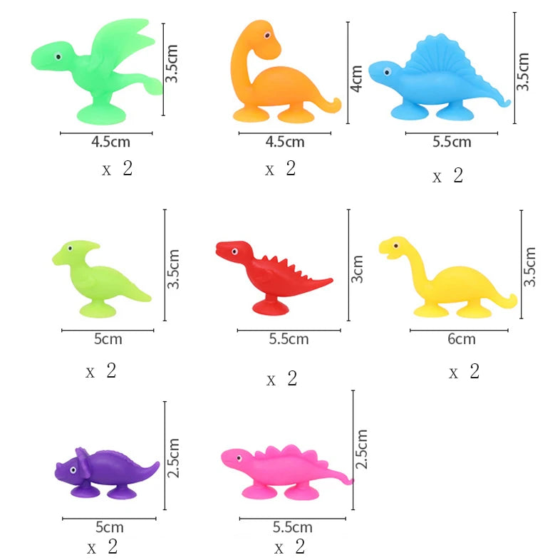 Soft Building Blocks Suction Cup Toys DIY Puzzle Sticky Game Children Bath Toys Montessori Sensory Stress Release Toy for Autism