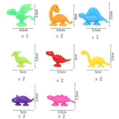 Soft Building Blocks Suction Cup Toys DIY Puzzle Sticky Game Children Bath Toys Montessori Sensory Stress Release Toy for Autism