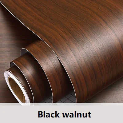 Wooden Door Wallpaper Vinyl Self Adhesive Waterproof Contact Paper for Living Room Kitchen Cupboard Furniture Renovation Sticker