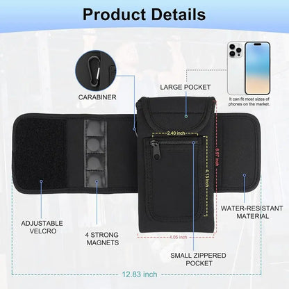 Universal Water Bottle Sleeve Reusable Waterproof Elastic Magnetic Gym Bag Gym Accessories Water Bottle Pockets