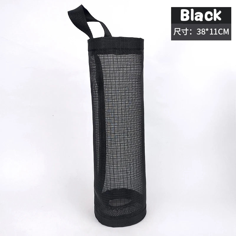 Stainless Steel Kitchen Trash Rack Cabinet Door Garbage Bags Holder Closet Garbage Storage Holder Towel Hanging Organizer