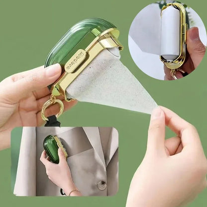 1 Pc Tearable Roll Paper Roller Dust Paper with Lid Mini Portable Clothing Bag Lint Roller Clothing Cleaning Cheap Hair Rollers
