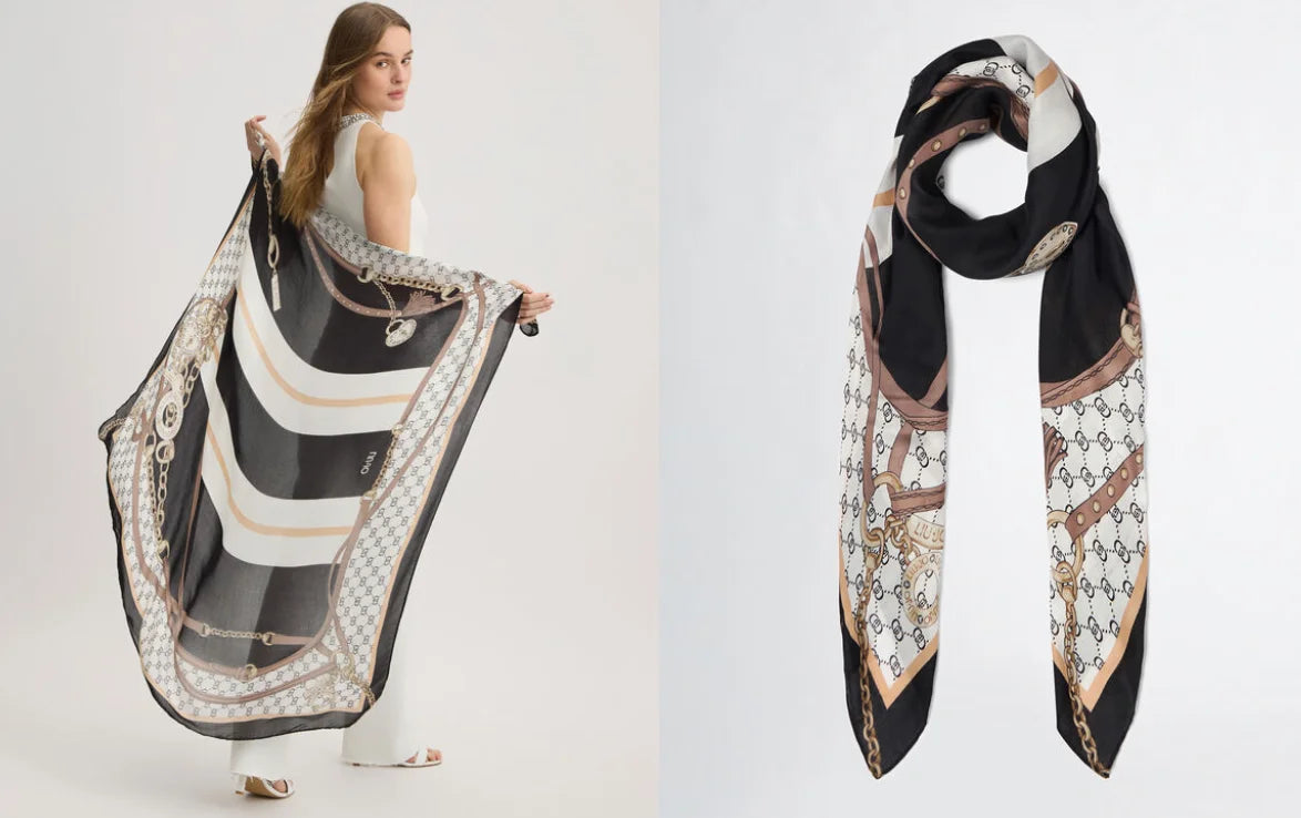 2025 Spring and autumn new women's fashion classic large square scarf warm sun protection scarf shawl