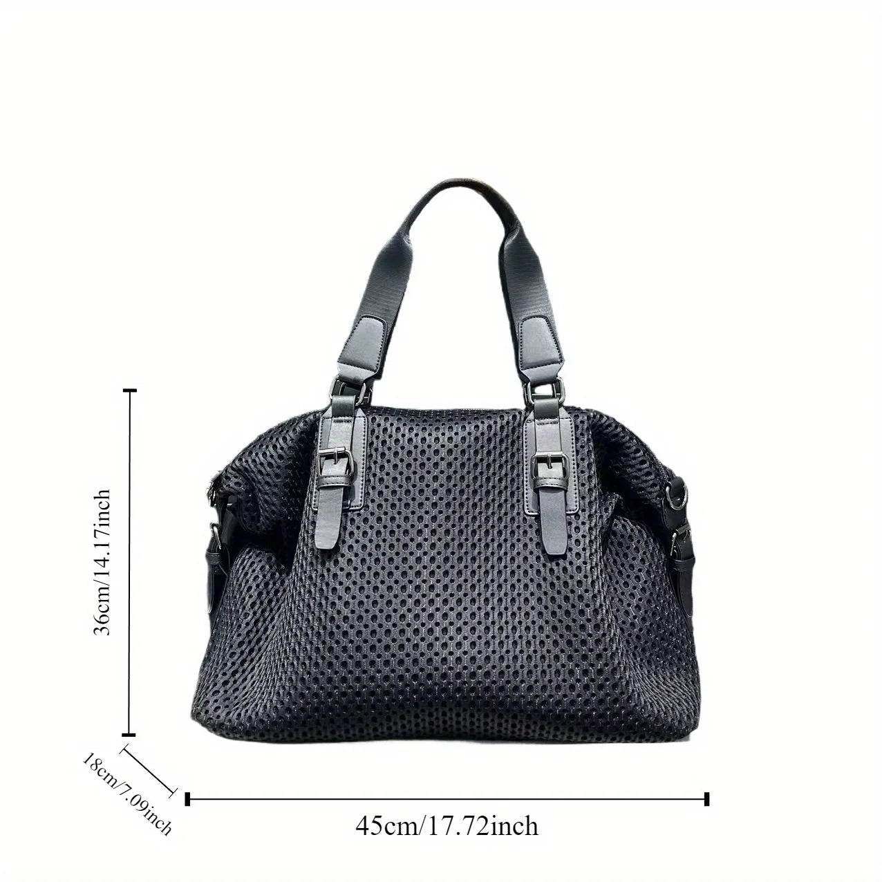 Women's travel bag simple leisure vacation large bag waterproof nylon mesh shoulder messenger bag