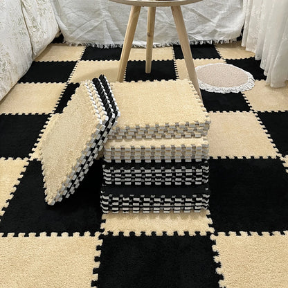 Soft Plush Children's Mat Baby Toys Eva Foam Puzzle Carpet Warm Children Play Mats Interlocking Rugs Infant Carpet 30*30*1cm