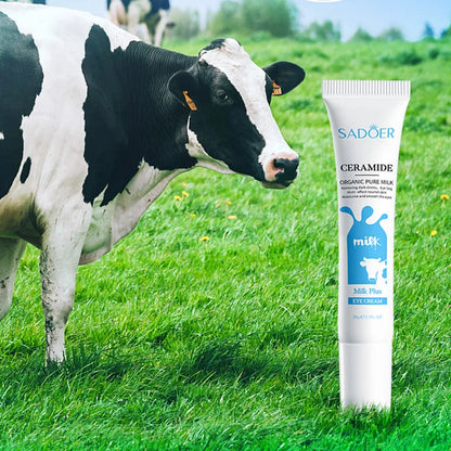 SADOER Milk Nourishing Eye Cream Anti Dark Circles Removal Eye Bags Moisturizing Firming Beauty Skin Care Products for Eyes