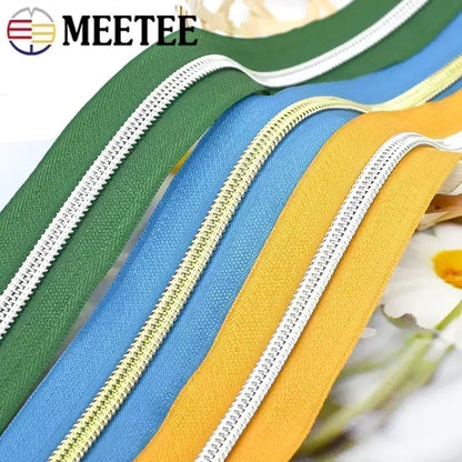 5# Nylon Zippers for Sewing Bags Plastic Coil Bag Zipper Tapes By The Meter Purse Garment Zips Repair DIY Clothing  Accessories