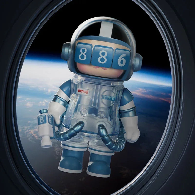 POP MART MEGA SPACE MOLLY 100% X Emoji Series Blind Box Guess Bag Desktop Decoration Cute Model Gift Girl Blind Bag Toys Anime